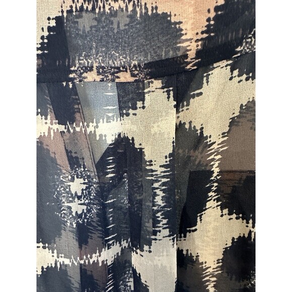 Charlie Jade Women Navy/Blush Chic Workwear, Silk, Casual, Flowy, Size S Sheer - Picture 11 of 12